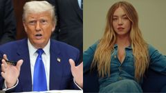 Trump apoy a la actriz republicana Sydney Sweeney, 2025