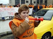 Protesta de Benestar Social en diciembre. en la que participaron concejales del BNG. 