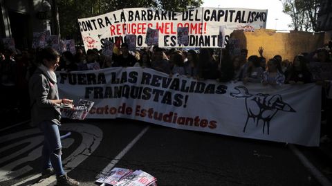 Marchaestudiantil en Madrid