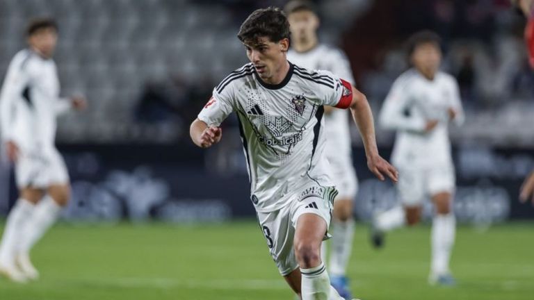 Riki Rodr�guez, durante el partido disputado entre el Albacete y el Deportivo en la primera vuelta.