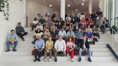 Imagen de los arquitectos gallegos durante su viaje a Finlandia