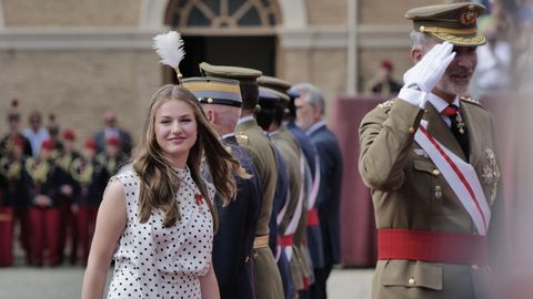 La princesa Leonor visita por primera vez la Academia de Zaragoza