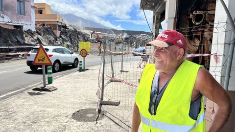 Jos� Carlos, palme�o que perdi� varias propiedades con la erupci�n del volc�n en el 2021