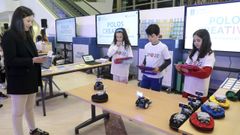 Exhibici�n de los alumnos en la feria de los polos creativos del a�o pasado