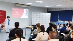 Los estudiantes acudieron a una sesi�n informativa esta semana en el Cardona