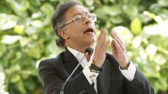 Gustavo Petro, el pasado viernes en la quinta Cumbre de Pases Amaznicos, en Bogot.  