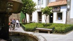 El incidente se produjo en el hotel Libred�n, en la plaza de Fonseca de Santiago
