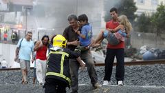 Las im�genes del accidente�del Alvia en Angrois