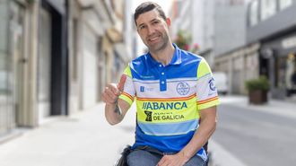 Iv�n Montero preside el club ciclista Riazor, que organiza la cita.