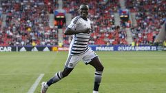 Sisto, celebrando su gol con la selecci�n danesa sub-21 el pasado junio.
