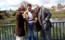 Men�ndez y Cores visitaron la zona en compa��a del regidor.