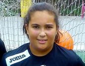 La  portera cadete Nerea Abad.