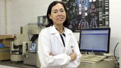 Carmen �lvarez Lorenzo, en la Facultad de Farmacia, donde dirige el grupo de I+DPharma