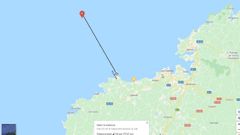 Ubicaci�n del epicentro y su distancia a tierra