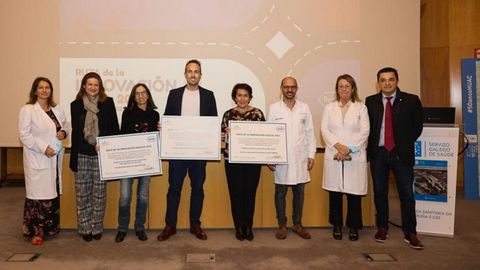Entrega del premio Ruta da Innovacin al servicio de farmacia del Chuac.