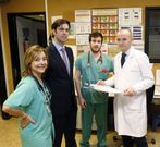 Milagros Pedreira, Garc�a Pav�a, Diego Iglesias y Juanatey, ayer 