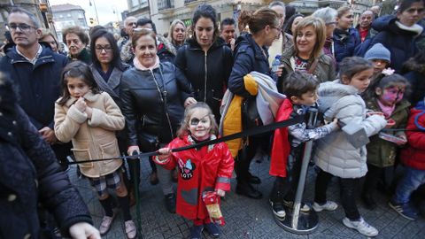 Carnaval de Pontevedra. Presentacin del loro Ravachol