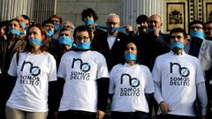 Protesta ciudadana en el Congreso contra la ley mordaza