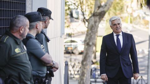 Pedro Rocha, llegando al juzgado el pasado 12 de abril 