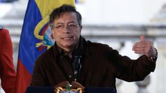 El presidente de Colombia, Gustavo Petro, durante un acto p�blico el pasado viernes en Bogot�.