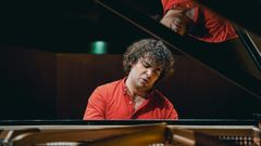 Mart�n Garc�a Garc�a (Gij�n, 1996), en plena interpretaci�n.