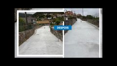 Imagen facilitada por el Concello con el estado actual de la pista