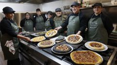 Alumnos del mdulo de cocina en el Obradoiro de Hostalera do Salns