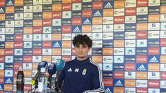 Javi Mier en la sala de prensa de El Requex�n. Imagen de archivo