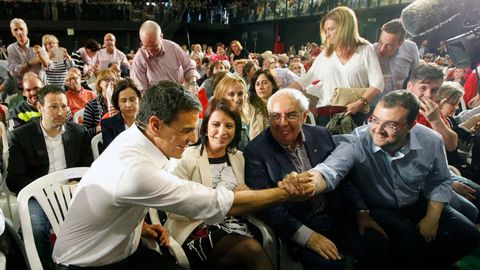 Pedro Sanchez, Adriana Lastra, Adrin Barbn y Vicente lvarez Areces