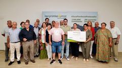 Representantes de los colectivos vecinales beneficiarios del Plan Social de Ence 2023