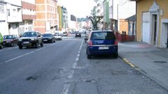 Baches en calles de Vilalba