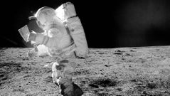 El astronauta Edgar Mitchell, en la imagen, fue el sexto hombre que pis� la Luna. El primero que lo hizo fue Neil Armstrong, el 21 de julio de 1969