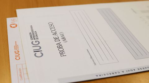 Examen de acceso a la universidad en Galicia