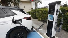 Punto de carga para coches el�ctricos en Celeiro