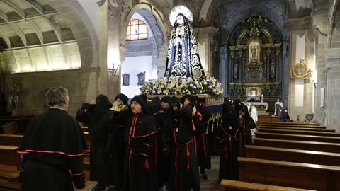 Procesi�n de la Virgen de los Dolores, que abre la Semana Santa en A Coru�a