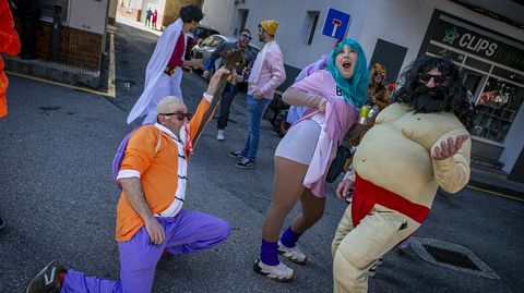 Matraquillada para despedir al Farruco en Cabo de Cruz (Boiro)