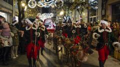 Renos en la cabalgata de la �ltima Navidad en Ourense