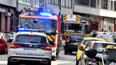 Imagen de archivo de una intervenci�n de los bomberos de A Coru�a.
