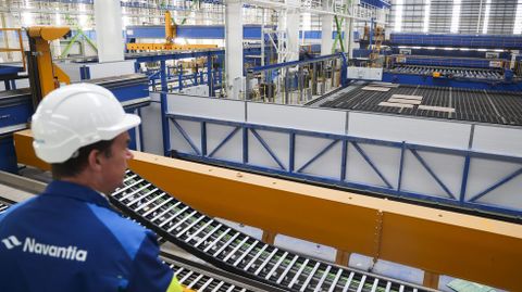 Rafael Morgade, responsable de Transformación Digital de Navantia Ferrol, en las instalaciones