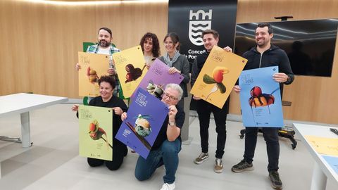 Anabel Gulas, en el centro, rodeada de algunos de los hosteleros que participarn en la nueva edicin de  Pontedetapas