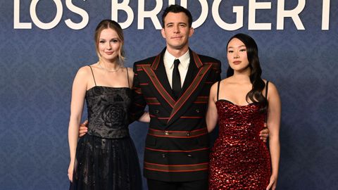 Hannah Dodd, Luke Thompson, Yerin Ha, protagonistas de �Los Bridgerton�, en Madrid