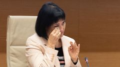 Toi Garca se seca las lgrimas tras hablar en el Congreso