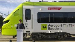 Presentacin de los trenes que utilizarn la nueva conexin ferroviaria con el aeropuerto de Barcelona