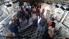 Visitantes, en una sala del centro de interpretaci�n de la Fundaci�n Legar.