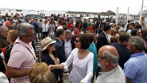 ACTO DEL HOMENAJE A PLACIDO BETANZOS EN EL QUE BAUTIZOCON SU NOMBRE EL PASEO MARITIMO DE PALMEIRA