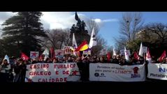 Los estudiantes se movilizan en el centro