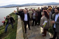 Socialistas de toda la comarca participaron en el homenaje. 