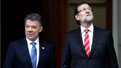 Rajoy recibe en Moncloa a�Juan Manuel Santos