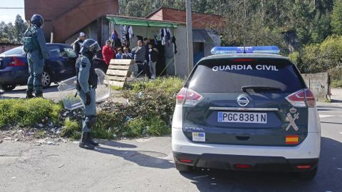 Operacin antidroga de la Guardia Civil en el poblado del Vao