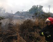 Imagen de un incendio reciente en la zona de Pi�eiros. 